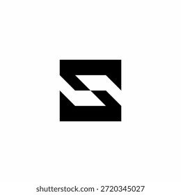 Modernes S-Lettermark mit technisch orientiertem Look. Elegant und elegant, perfekt für Cloud-Computing oder mobile App-Entwickler.