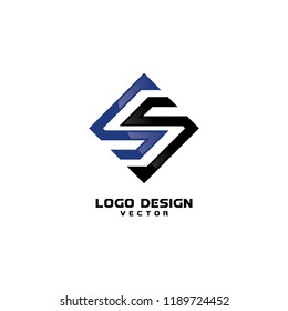 Modern S Linear Logo Template Vector