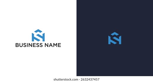 Diseño moderno del logotipo de S: monograma minimalista de la letra S para la marca comercial y Corporativa
