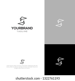 Modern S logo template