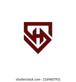 Modern S shield logo symbol vector sign brand s letter icon