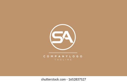 Design-Vorlage für das moderne SA-Logo