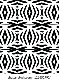 Modern safari tile wild stripes decorative shape design vector pattern for creative ideas