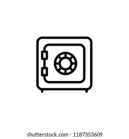 Modern safe icon