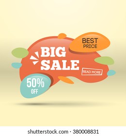 Modern Sale badge and special offer template for web and print. 