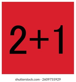 Modern sale banner with bold numbers and shadow effect.
