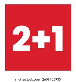 Modern sale banner with bold numbers and shadow effect.