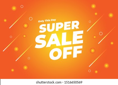 Modern Sale Banner and Poster Background Vector. Editable Text and Color.