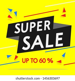 Modern Sale Banner and Poster for Market, Supermarket, Retail and Social Media Use.