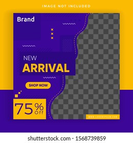 modern sale banner social media post for fashion