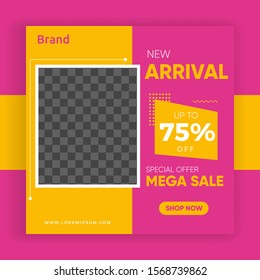 modern sale banner social media post