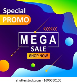 modern sale banner for social media advertisement