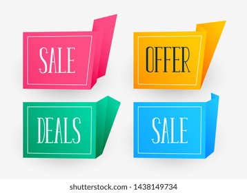 modern sale banners set for business promotion