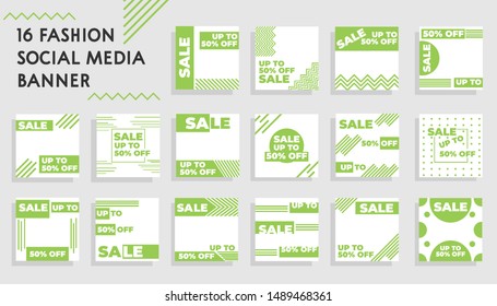 Modern Sale Bundle Social Media, Web Website, Market, Retail Template Background Vector.