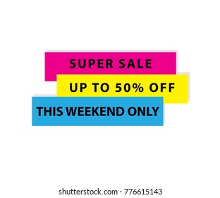 Modern sale poster vector