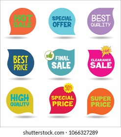 Modern sale stickers 