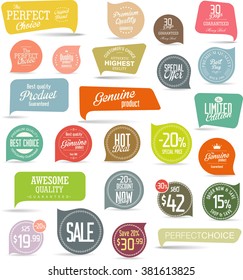 Modern sale stickers collection
