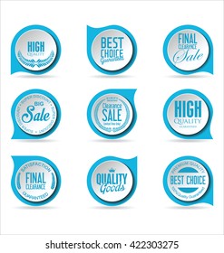 Modern sale stickers collection