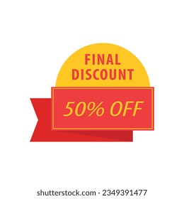 Modern sale tag discount label vector element