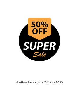Modern sale tag discount label vector element