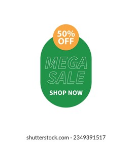 Modern sale tag discount label vector element