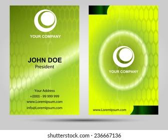 Modern sample business card template