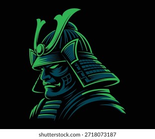 Ein modernes Samurai Warrior Logo-Design