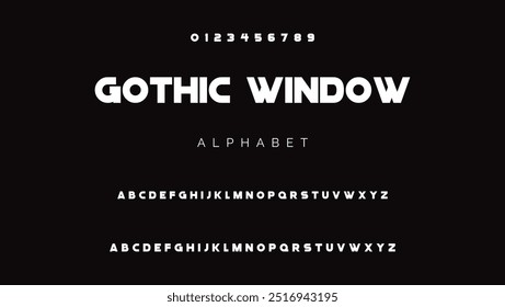 Modern san serif and elegant vector typography set. Ideal for headline, logo, poster and etc.
