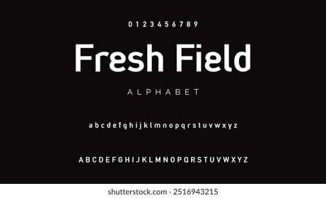 Modern san serif and elegant vector typography set. Ideal for headline, logo, poster and etc.