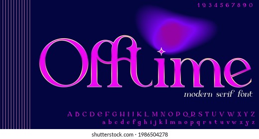 Modern sans serif elegance font. Tipo de letra de boda mínimo clásico de alto contraste. Solo en mayúsculas. Ilustración vectorial.
