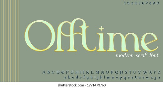 Modern sans serif elegance font. Classic minimal high contrast wedding font. Uppercase only. Vector illustration.