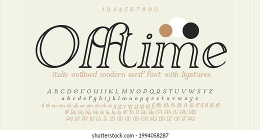 Modern sans serif elegance font. Classic minimal high contrast wedding font. Uppercase only. Vector illustration.