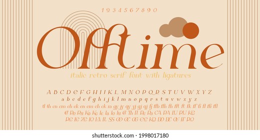 Modern sans serif elegance font. Classic minimal high contrast wedding font. Uppercase only. Vector illustration.