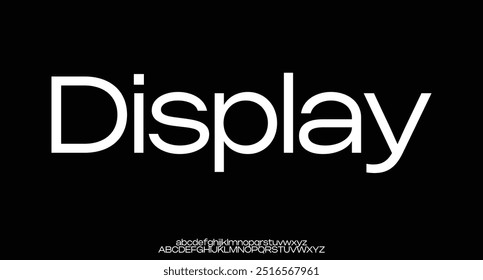 Moderno set de tipografía sans serif y elegante Vector. Ideal para titular, logotipo, cartel y etc.
