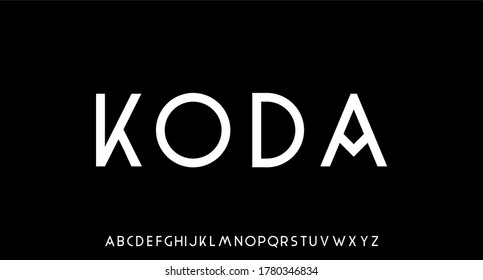 Modern Sans Serif Font Creative Alphabet