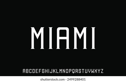 Modern sans serif font creative alphabets
