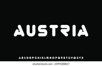 Modern sans serif font creative alphabets