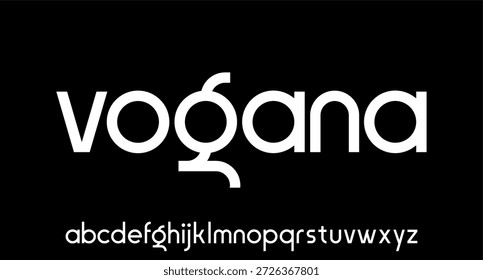 Modern Sans Serif Typeface Display