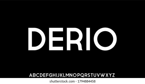 MODERN SANS SERIF VECTOR FONT ALPHABET SET