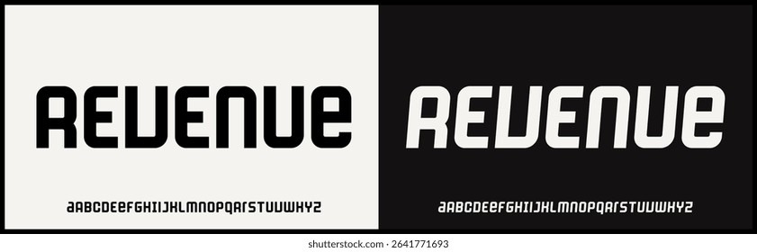 Modern sans serif vector font. Alphabet vector with uppercase and variation. minimalist and simple typography.