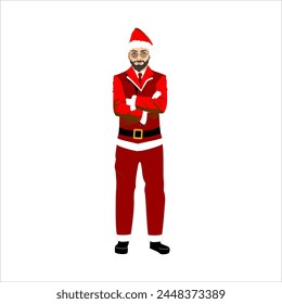 Modern Santa Claus with a full-body design.