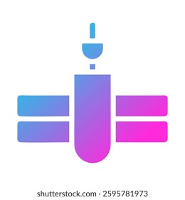 Modern Satellite Gradient Icon for Communication