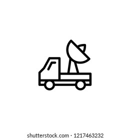 Modern satellite receiver icon