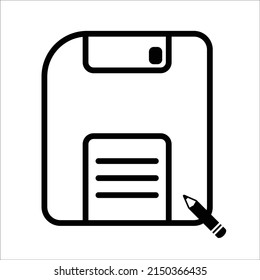 Modern Save icon with elegant stroke style.