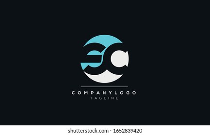Modern SC logo design template