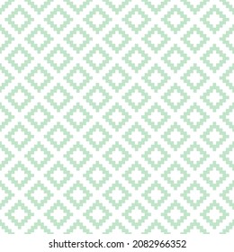 Modern Scandinavian pattern with pastel green geometric design. 