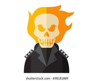 Modern Scary Halloween Flat Avatar Character