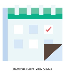 Modern schedule icon representing planning, organization, and efficiency in training and business meetings.