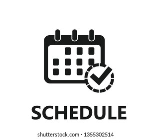 Modern schedule manage icon vector 