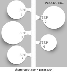 Modern  scheme for presentations. Vector  illustration 